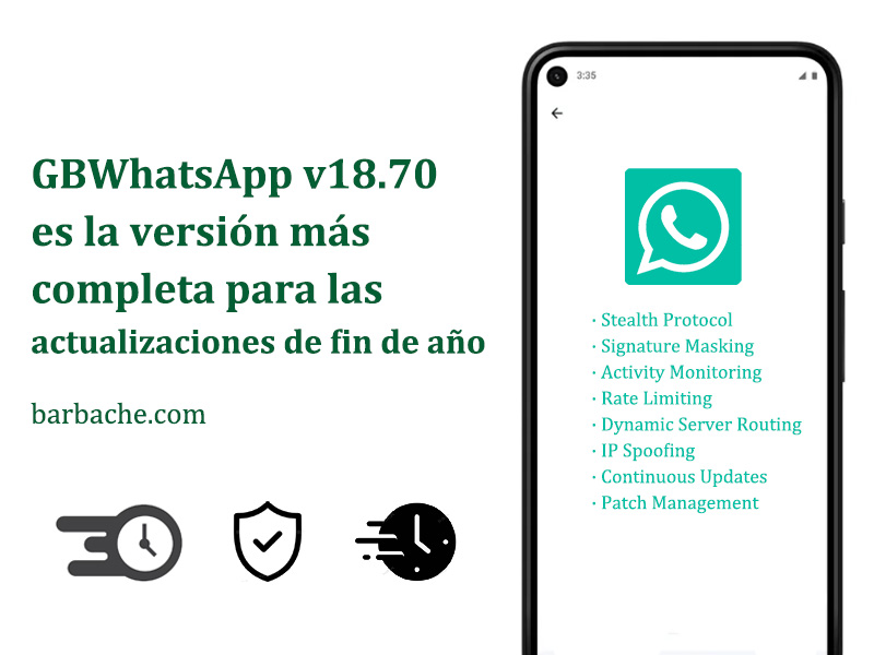 GBWhatsApp v18.70 es la versión más completa para las actualizaciones de fin de año