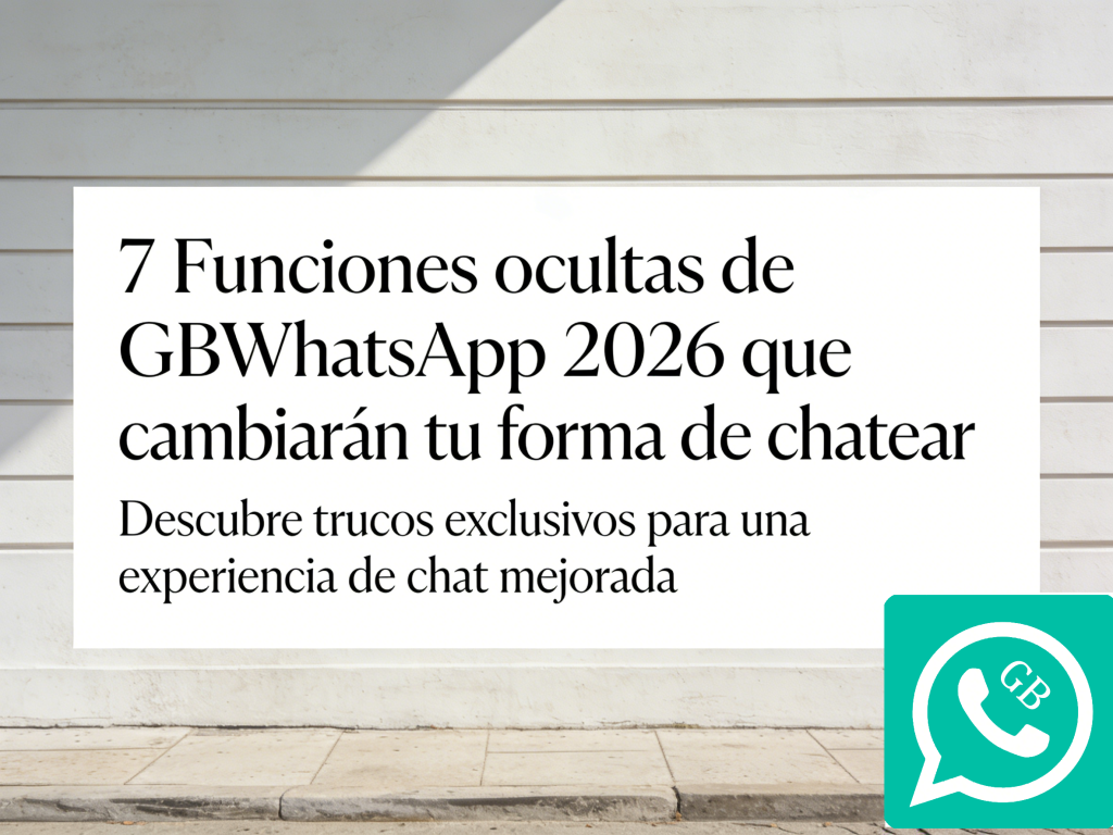 7 Funciones ocultas de GBWhatsApp 2026 que cambiarán tu forma de chatear