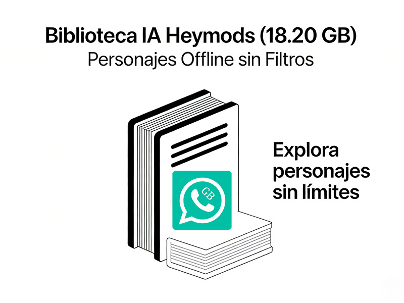 Biblioteca IA Heymods (18.20 GB) Personajes Offline sin Filtros