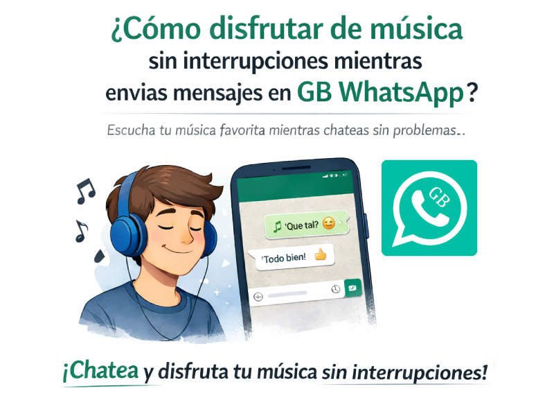 Cómo disfrutar de música sin interrupciones mientras envías mensajes en GB WhatsApp