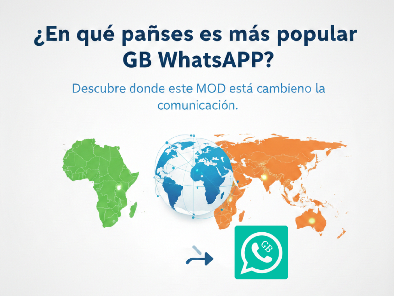 ¿En qué países es más popular GB WhatsApp?