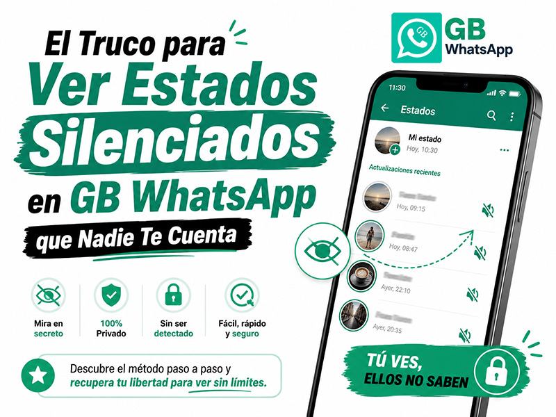 El Truco para Ver Estados Silenciados en GB WhatsApp que Nadie Te Cuenta