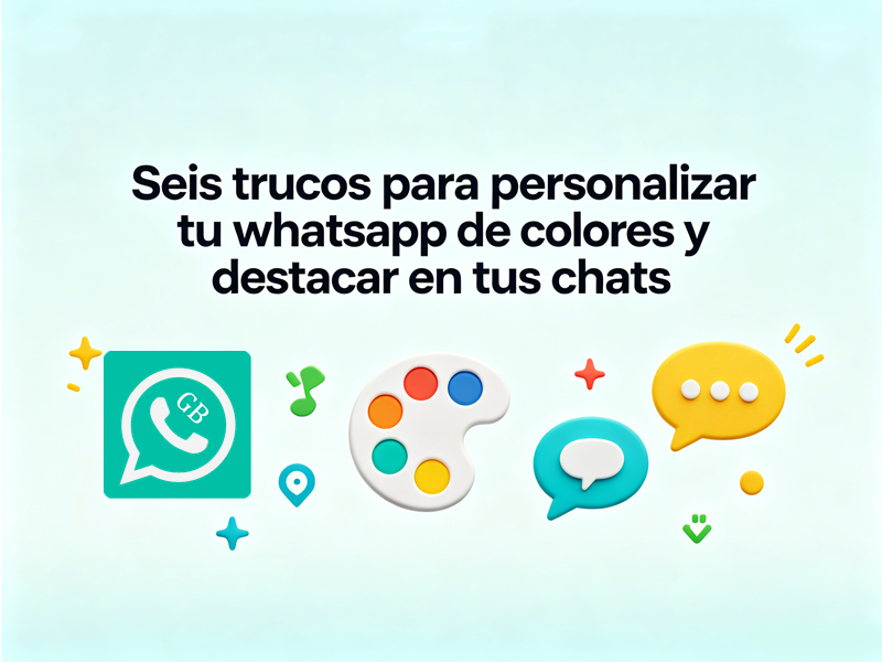 Seis trucos para personalizar tu whatsapp de colores y destacar en tus chats