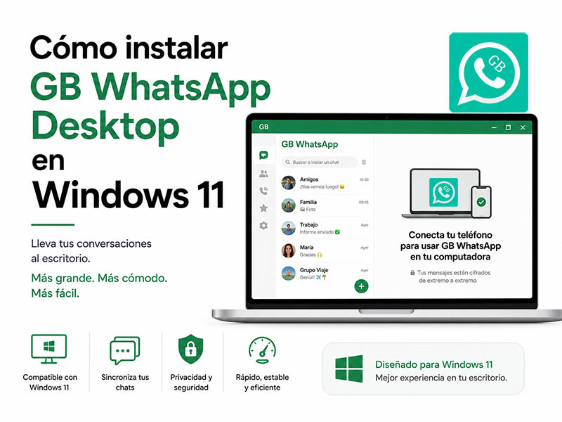 Cómo instalar GB WhatsApp Desktop en Windows 11