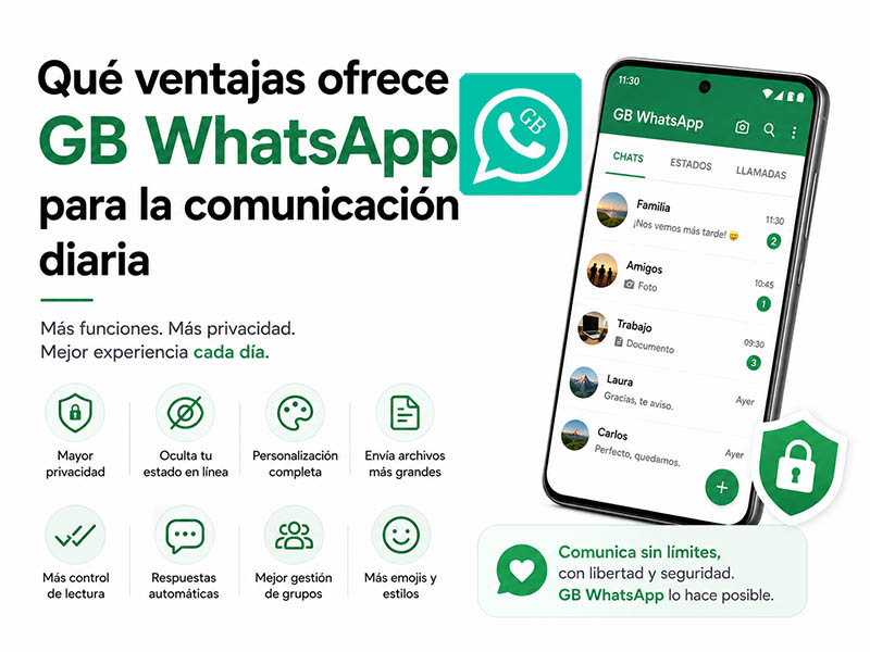Qué ventajas ofrece GB WhatsApp para la comunicación diaria